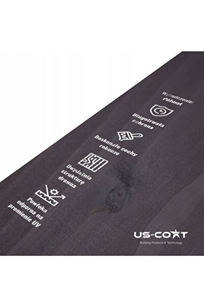 NO BRAND Lac pentru lemn 3W1 Extra Lazura Culoare Antracit Semi-Mat 1L Protectiv