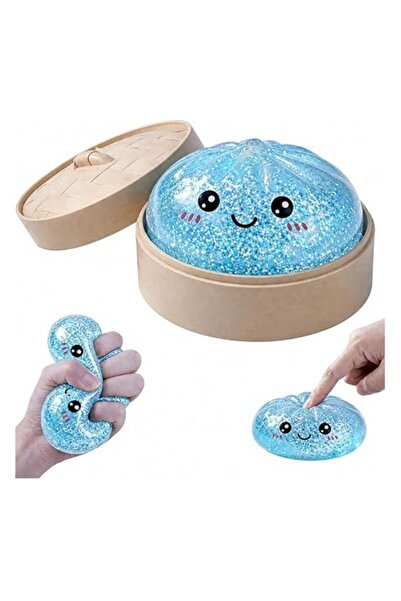 OEM Jucarie Anti-Stres Squishy Dumpling cu Glitter si Umplutura Gel, pentru A...