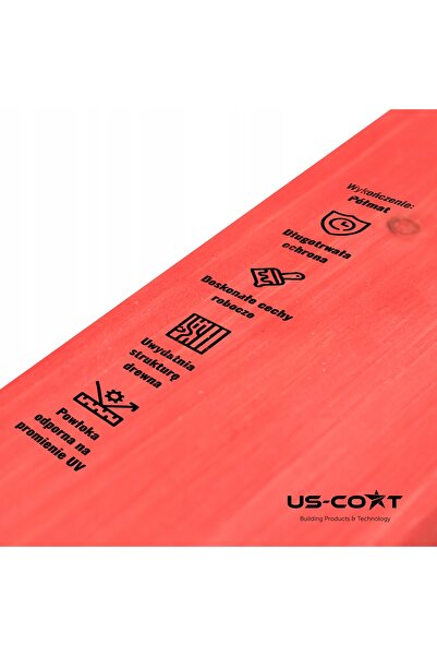 NO BRAND Lac pentru lemn 3W1 Extra Lazura Culoare Roz Semi-Mat 1L Protecție UV