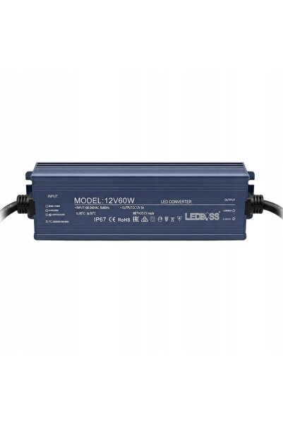 NO BRAND Alimentator 12V 60W impermeabil LED IP67 Transformator etanș LEDBOSS