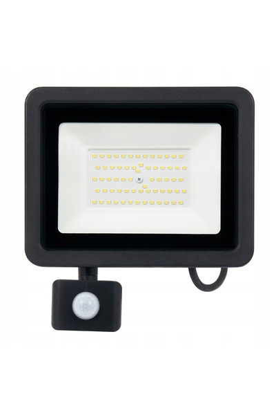 NO BRAND Proiector halogen LED SLIM 50W cu senzor de mișcare PIR, lumină rece