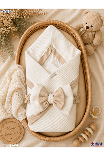 Tomuycuk Beige Baby Girl/Boy Blanket Cotton Natural Organic Sleeping Baby Swa...