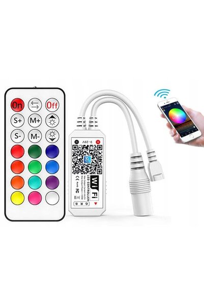 NO BRAND KIT Bandă LED RGB 10m + WiFi IOS ANDROID
