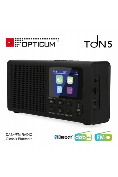 Opticum Radio internet RED TON5 negru BLUETOOTH FM DAB+ display LCD