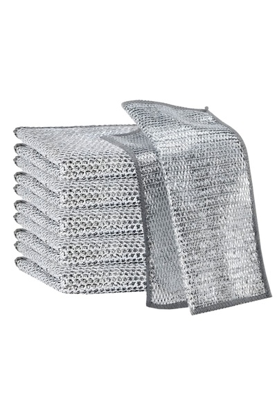 MACVI Set de 5 lavete abrazive cu strat dublu — Curățare fără efort! ✨ 🧽