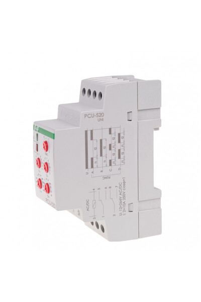 F&F DİZAYN Releu temporizat multifuncțional 2P 8A 0.1sec-576h 12-264V AC/DC F...