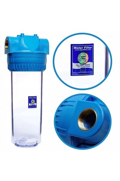 NO BRAND Filtru de apă 3/4 cu corp îngust + 5 cartușe de carbon