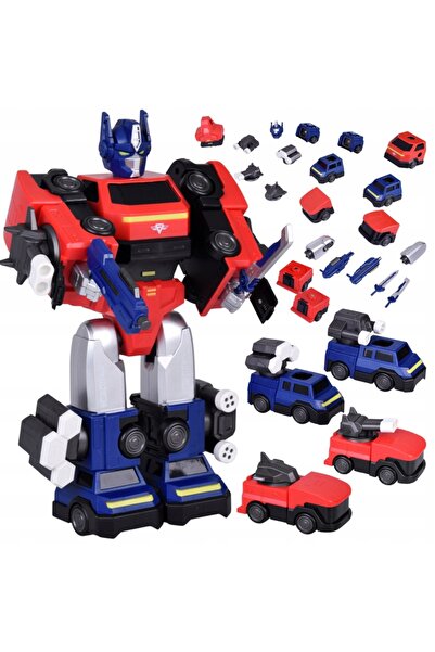 Jokomisiada Jucărie Robot Transformabil Magnetic 2-în-1 – figurină mare – acc...