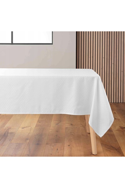 Douceur D'INTERIEUR FAȚĂ DE MASĂ ALBĂ CU MODEL GEOMETRIC DELICAT ARTEA 140 X ...