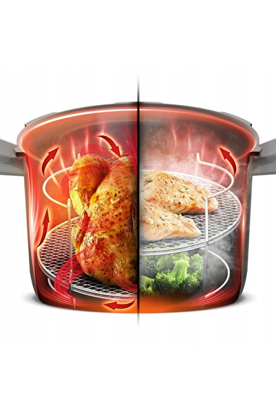 TEFAL Separator cu grilă 2-în-1 pentru Multicooker Cook4Me, divizor pe două n...
