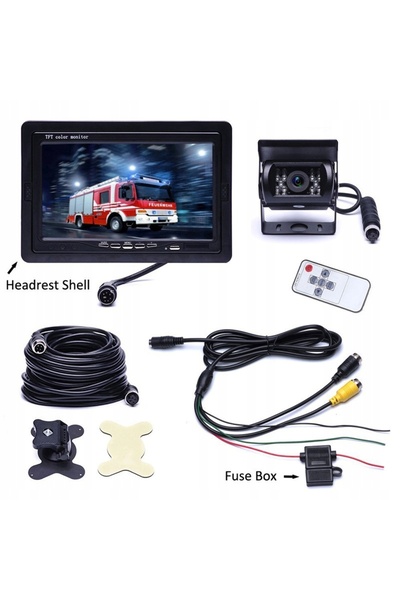 NO BRAND KIT DE PARTECURĂ CAMERĂ MARȘARIER + MONITOR LCD DE 7'