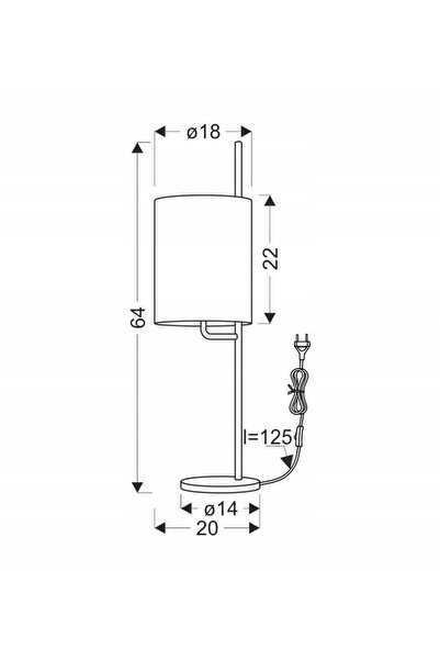 NO BRAND Lampă de birou Candellux Lighting 41-25401 bej, maro, negru, aliment...