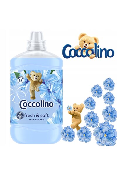 Coccolino DETERGENT LICHID PENTRU RUGEAȚĂ BLUE SPLASH PROASPĂT ȘI MOALE 3x1,7...