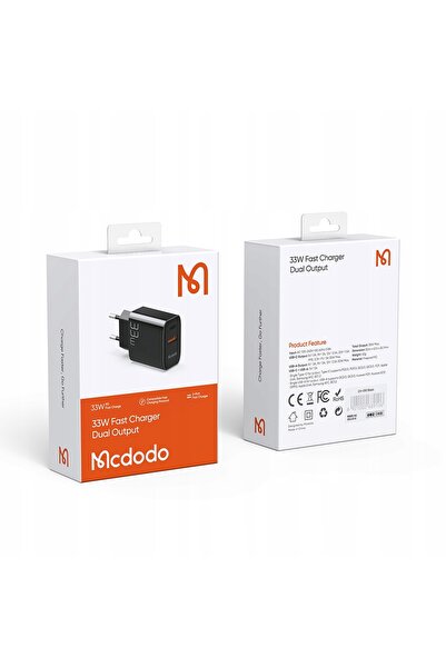 NO BRAND MCDODO ÎNCĂRCĂTOR RAPID ADAPTOR DE ALIMENTARE TELEFON 2X USB USB-C P...