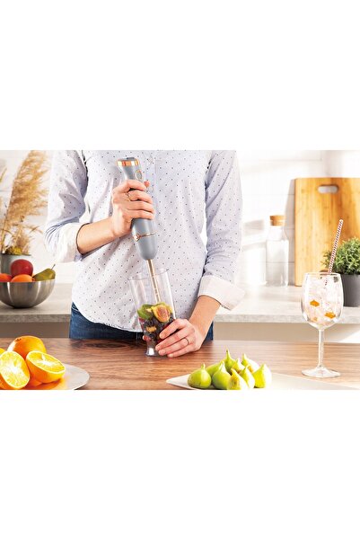 Berlinger Haus Mixer electric manual pentru fructe și legume, de culoare gri