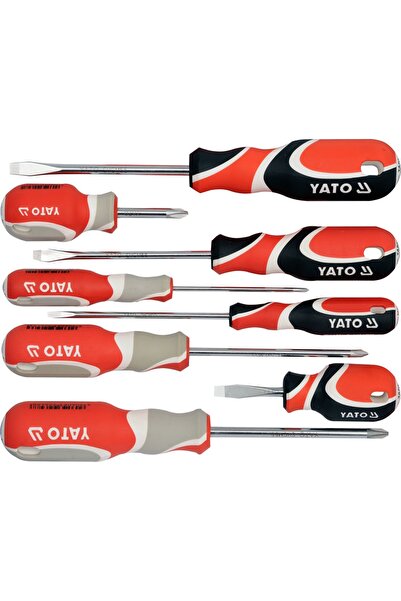 yato SET ȘURUBELNIȚE PHILLIPS ȘI DREAPTE 8 BUC YT-2670