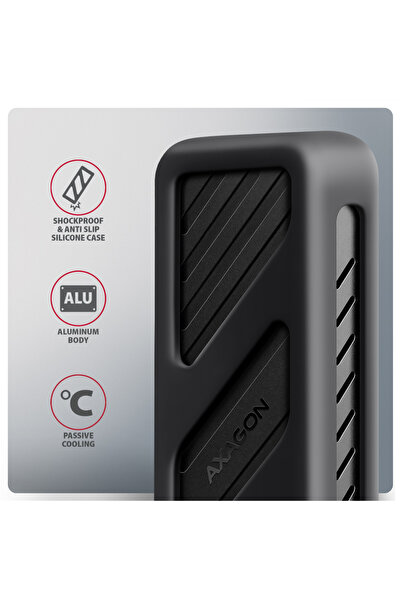NO BRAND Carcasă externă din aluminiu pentru disc M.2 Axagon USB-C 3.2 Gen2 NVMe