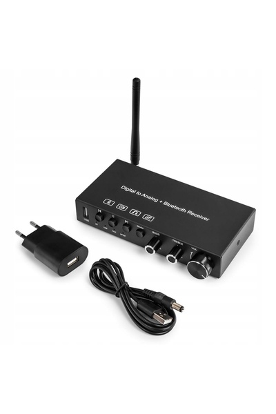 Spacetronik Convertor AUDIO Bluetooth Toslinx COAX la Jack 10m cu ANTENĂ