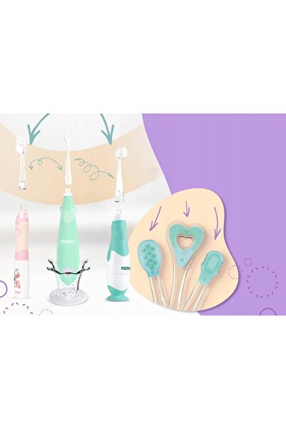 Neno Periuță de dinți electrică sonică pentru copii, violet, 7 melodii, 3-6 ani
