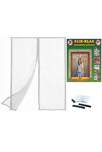 bros Plasă magnetică pentru ușă Albă 160x220 cm plasă anti-țânțari și insecte