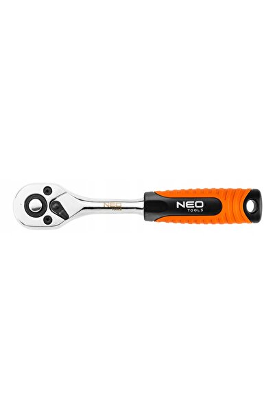 NEO Tools Set de 3 piese Cheie cu clichet 45T 1/2 + 1/4 + 3/8 NEO