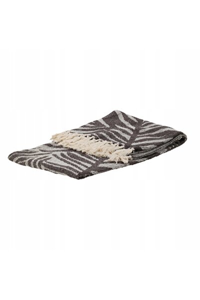 Home Styling Collection 160 x 130 cm Pătură decorativă din bumbac cu franjuri...