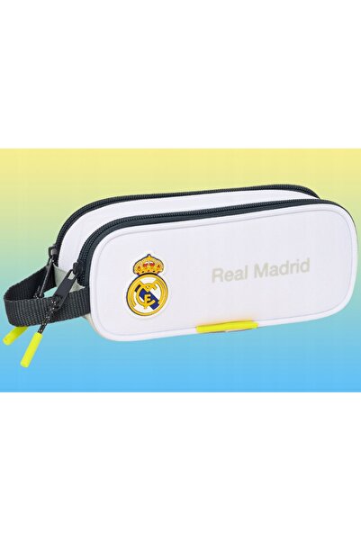 NO BRAND SAFTA ALB PENAR CU DOUĂ COMPARTIMENTE TUBA REAL MADRID