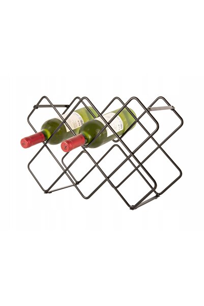 Present Time SUPORT DE VIN DIN METAL NEGRU, DIN SÂRMĂ, PENTRU 8 STICLE, PENTR...