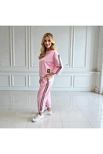 Azara Compleu din bumbac Larissa - Roz