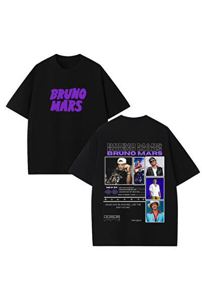 STİL-X Μπλουζάκι Bruno Mars με στάμπα, unisex, 100% βαμβακερό, oversized