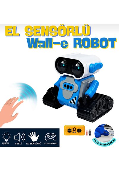 Genel Markalar Uzaktan Kumandalı ve El Sensörlü Robot Sesli Işıklı