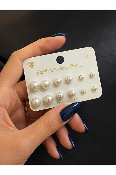 CAXBERN Pearl Earring Set Women's Earrings Classic Stylish