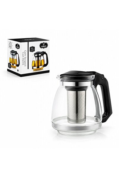 YAKUT -8510 Demlik 700ML Çelik Süzgeç Plastik Kulp-Kapak Cam