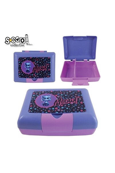 PlayFun Κουτί Σάντουιτς, με Διαχωριστικά, Meow, 900ML, 17.5X13X6CM - S-cool -...