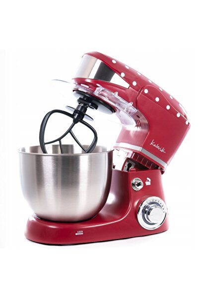 KALORİK Mixer planetar de bucătărie ROBOT, 3 palete, bol de 5L, puternic, retro