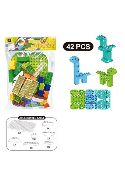 CasaDesteapta.ro Joc Construit 42pcs, Setul blocuri constructie micutii pasio...