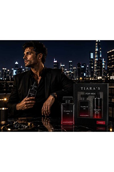 ORİON GLOBAL Tiara's HIM Premium Erkek Parfüm Seti | 100 ml EDT + Body Mist v...