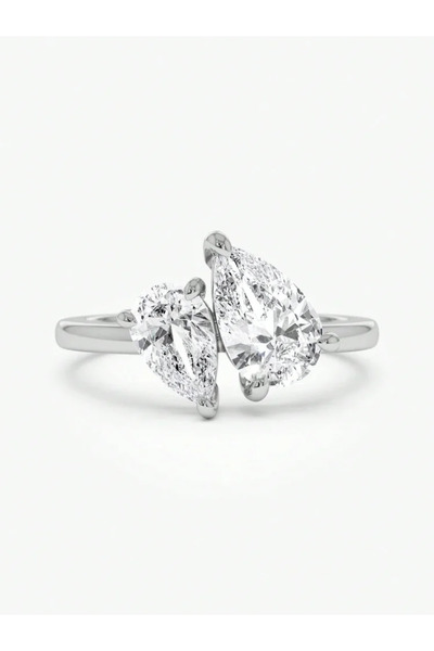 Choice5 7 Silver 925 Sterling Silver Sparkling Water Drop Interweaving Dazzli...