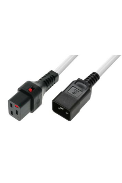 MicroConnect MC-C19C20LOCK-2M-W Cablu de alimentare C19/C20 2m Alb