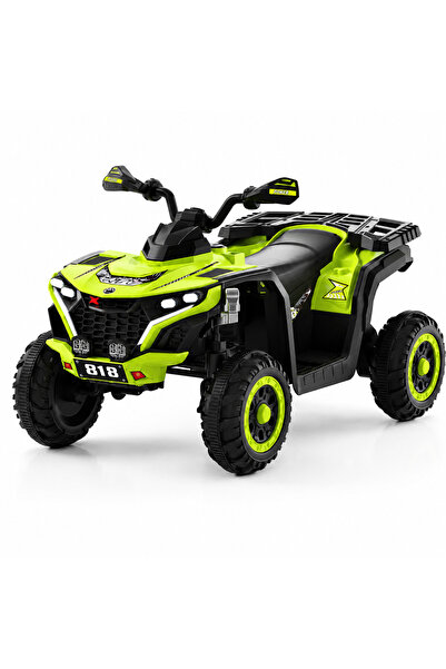 OEM ATV electric cu motor 380W, roți EVA și design sport off-road - Verde
