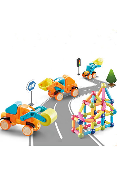 OEM Blocuri Magnetice pentru Constructii cu masinute 58/80/100 piese