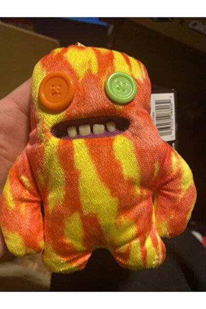 TOYFEST سلسلة مفاتيح ساسكووش من القطيفة باللون الأصفر والأحمر، السلسلة السادس...