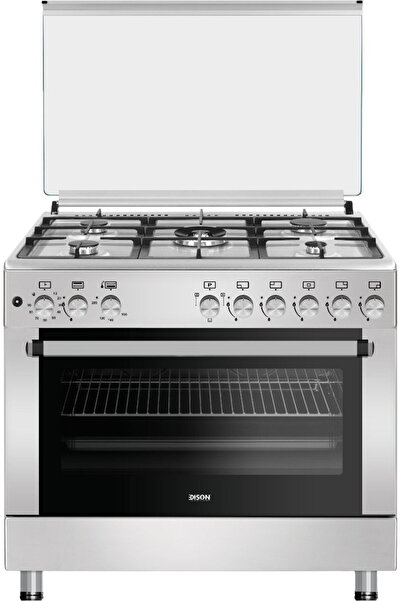 Edison EDGS-FRR-244 Freestanding Gas Oven, 60 x 90 cm, 5 Burners, 9 Control K...