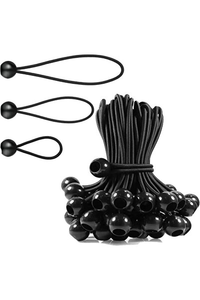 Generic Brand Set 30 bride elastice bilă 10/15/20 cm, cauciuc+poliester, fixa...