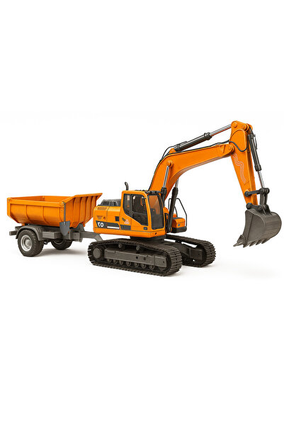 Brius Set utilaje construction RC cu excavator si basculanta, lumini si abur,...