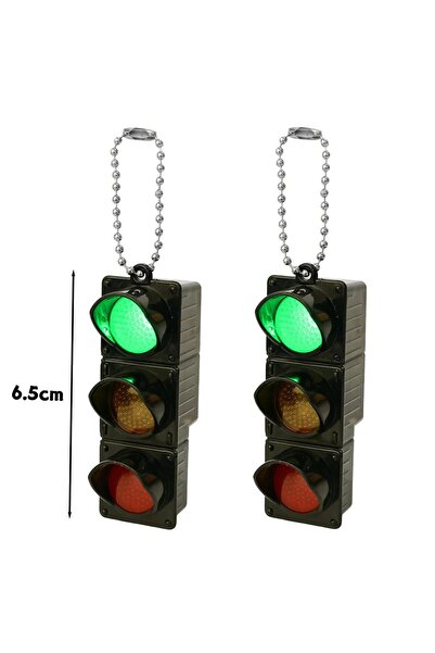 Choice5 2Pcs A1 3D Traffic Light Keychain Fashion Korean Funny Creative Bag P...