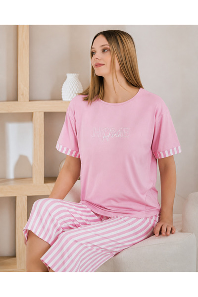 EMKSHOP Women's Capri Pajama Set