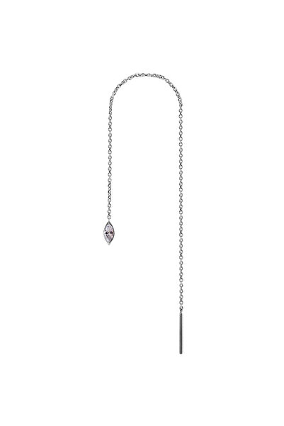 Crazy Needles Cercel tip știft din argint cu Zirconia Premium albă - KU-055