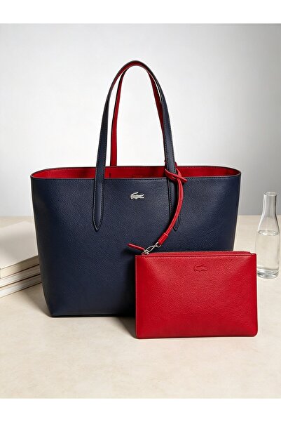 Lacoste Kids Women's Double Sided Two-Tone Large Capacity, Messenger Bag Hand...