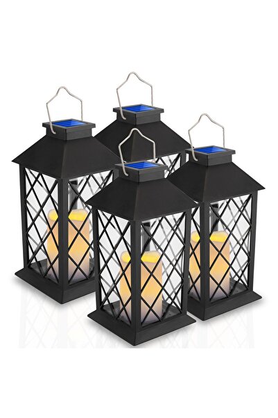 Lumiled 4x Lampă solară de grădină LED, Felinar vertical LIRIO 2 IP44, Felina...